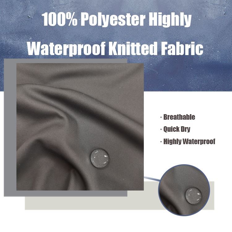 Highly Waterproof 100% Polyester Knitted Fabric
