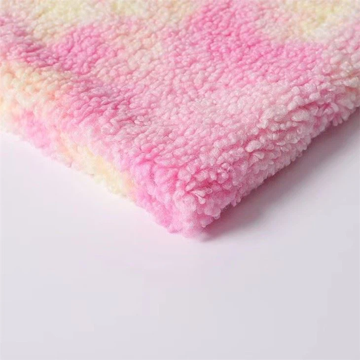 Tie Dyed Teddy Teddy Velvet Fabric